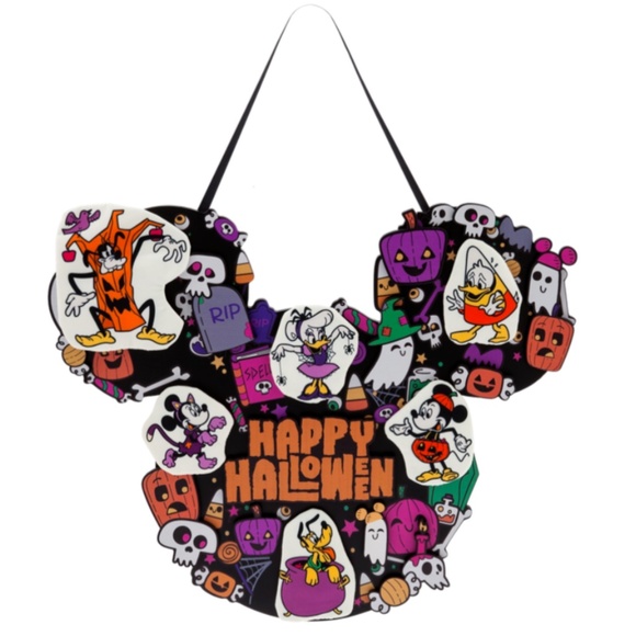 Disney Other - Disney Mickey Mouse & Friends Happy Halloween Wreath Decoration - NEW